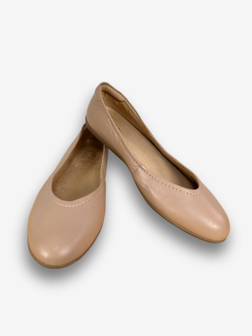 Naturalizer Vivienne Blush Leather Ballet Flats Size 8